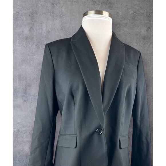 J. Crew Black Ponte Blazer Office Minimalist Women's Plus Size 18 Style J8062 - Picture 2 of 14